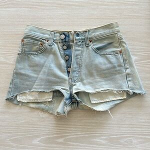 Women’s Levi 501 Shorts Size 26 - very good condition - intentional distress